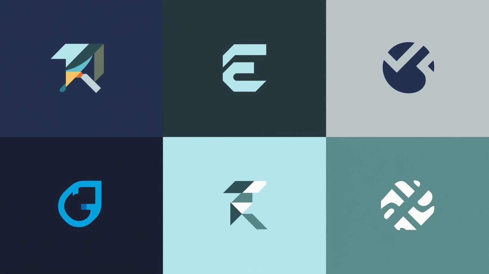 Geometric Logos in Education & Learning Platforms