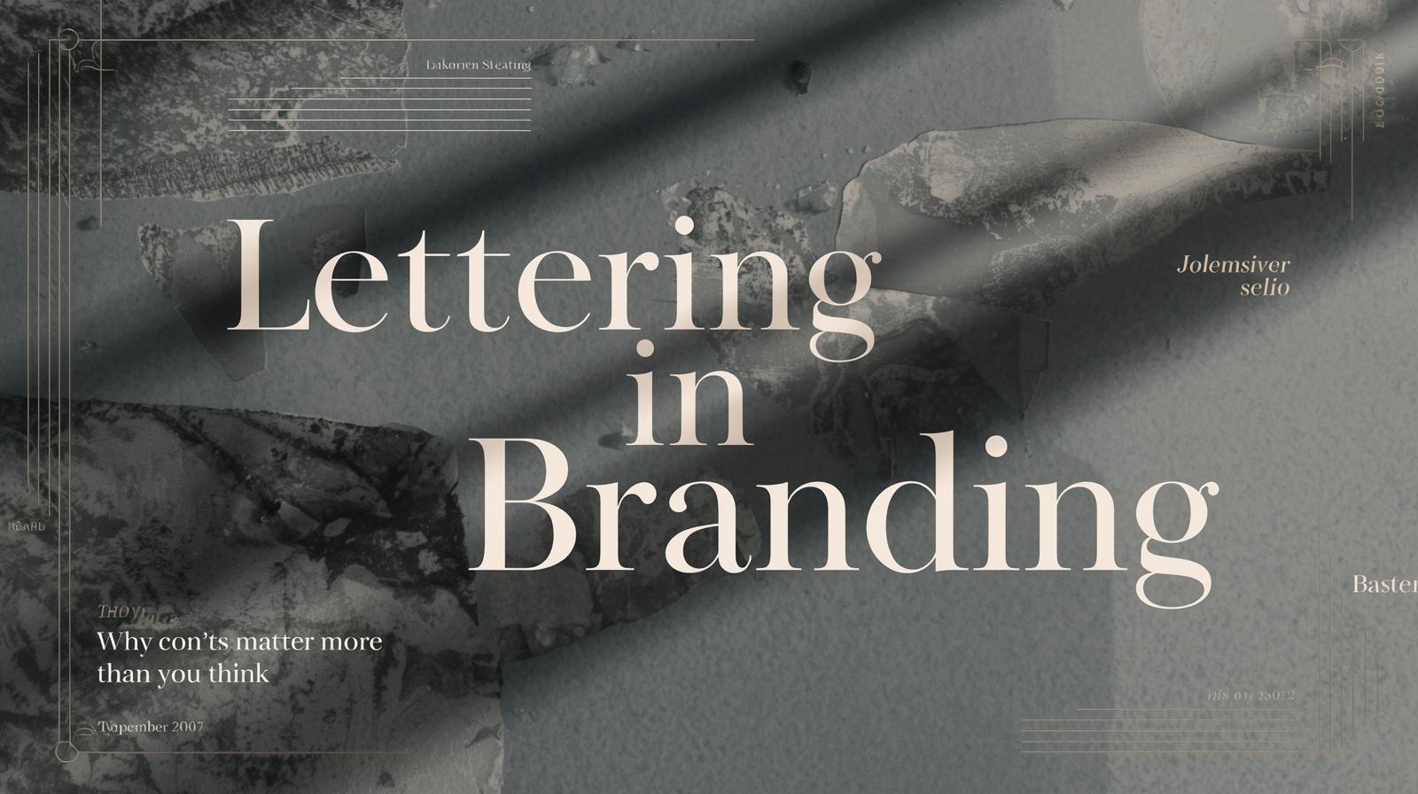 Lettering in Luxury Branding: Why Fonts Matter More Than You Think