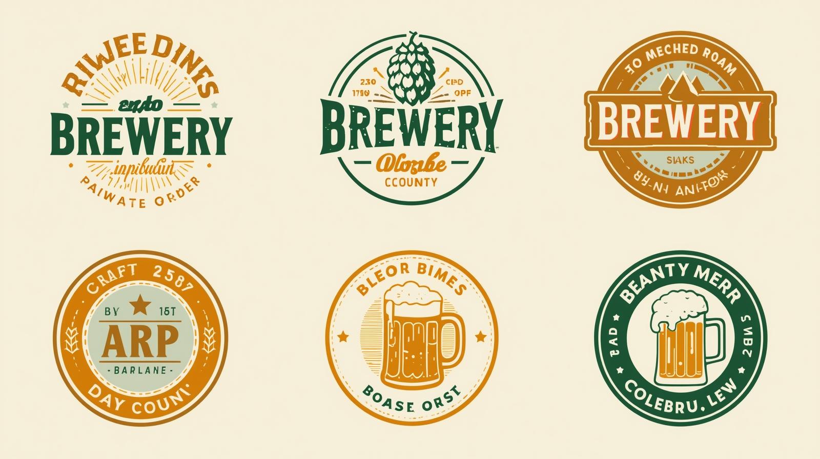 Vintage Logos for Breweries & Craft Beer Brands