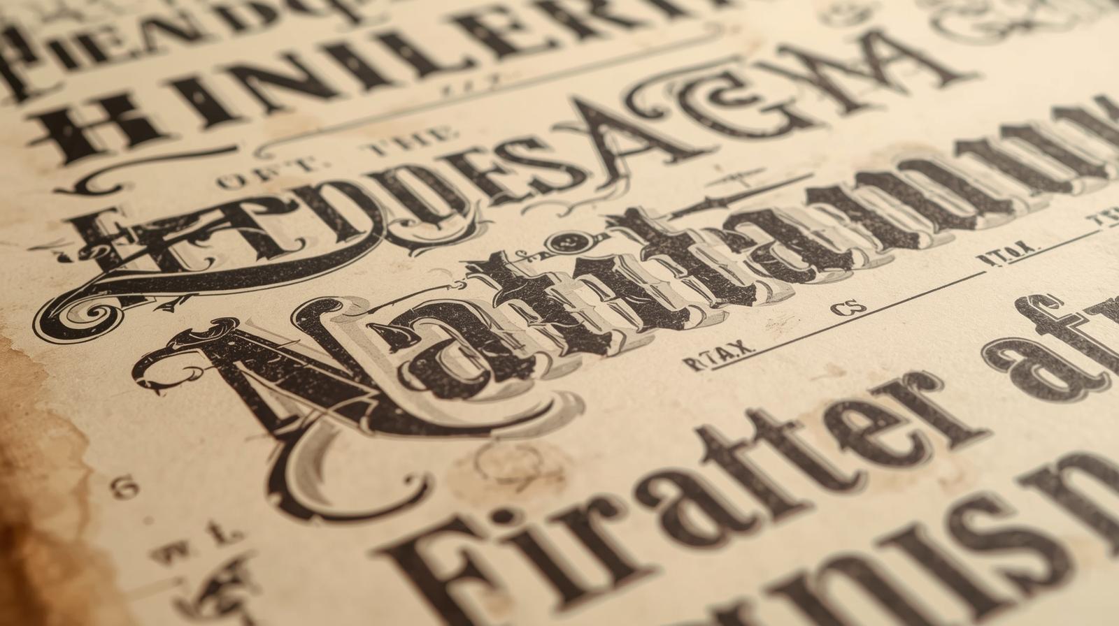 Vintage Typography: How Old Fonts Create Timeless Appeal